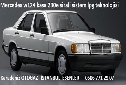 Mercedes w124 kasa sirali sistem lpg   mercedes  230e sirali sistem lpg